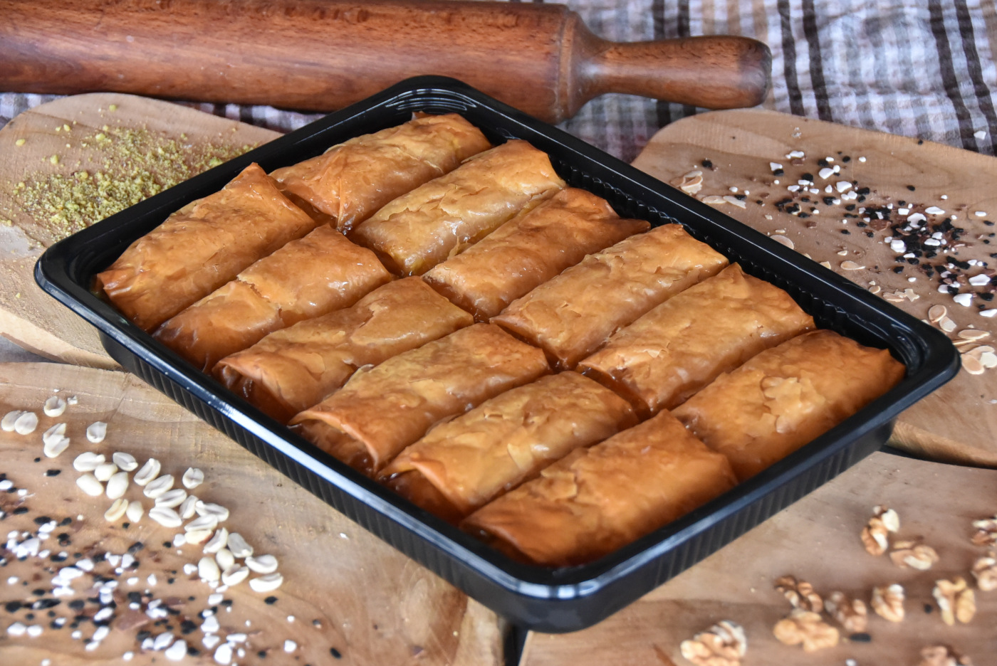 Wholesale Sweets, Baked Sweets, Family Sweets, Sweets in Syrup, Sweets in Bowls, Wrapped Sweets, Individual Sweets, Pastes, Cakes, Pastry Workshop, Rhubarb of Veroia, Walnut Pie