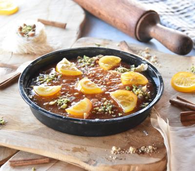 Orange Pie - Family Desserts Pastry Wholesale, Desserts Wholesale, Desserts in Pan, Family Desserts, Sirup Desserts, Desserts in Bowl, Atomic Desserts, Pastry, Cakes